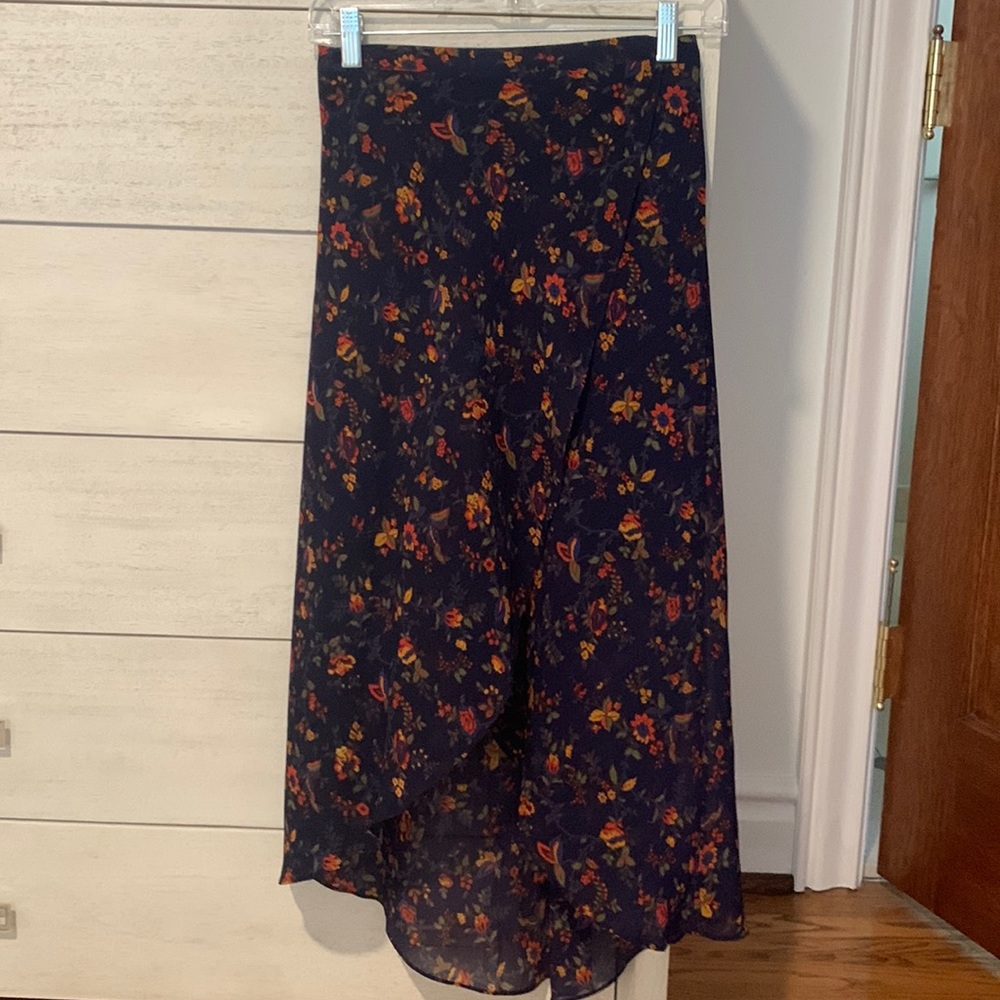 Madewell floral skirt
